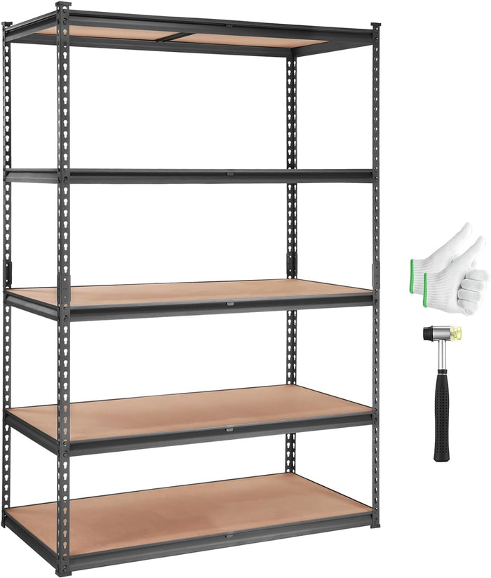 VEVOR Storage Shelves 5-Tier Adjustable 2000 lbs 48"x24"x72" Shelving Unit