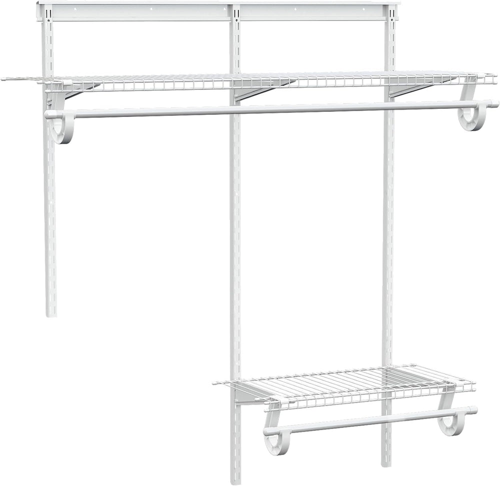 PROWORX 2-4 Ft. White Custom Insert Wire Closet Organizer System Kit
