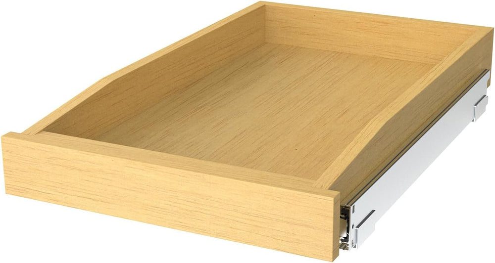 Wooden Pull out Cabinet Organizer 23" W x 21" D x 3.35" H, Hea...
