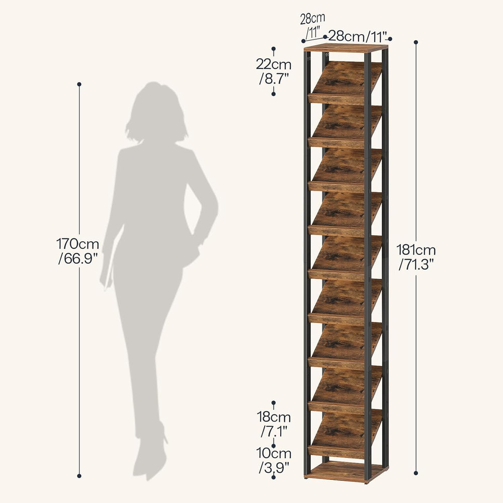 HOOBRO Vertical Shoe Rack, 10-Tier Shoe Organizer