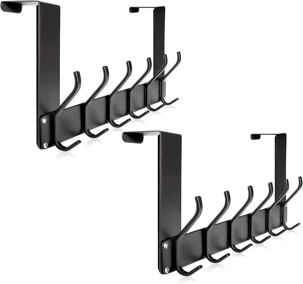 2-Pack Over The Door Hooks, No Assembly Required Door Coat Rack