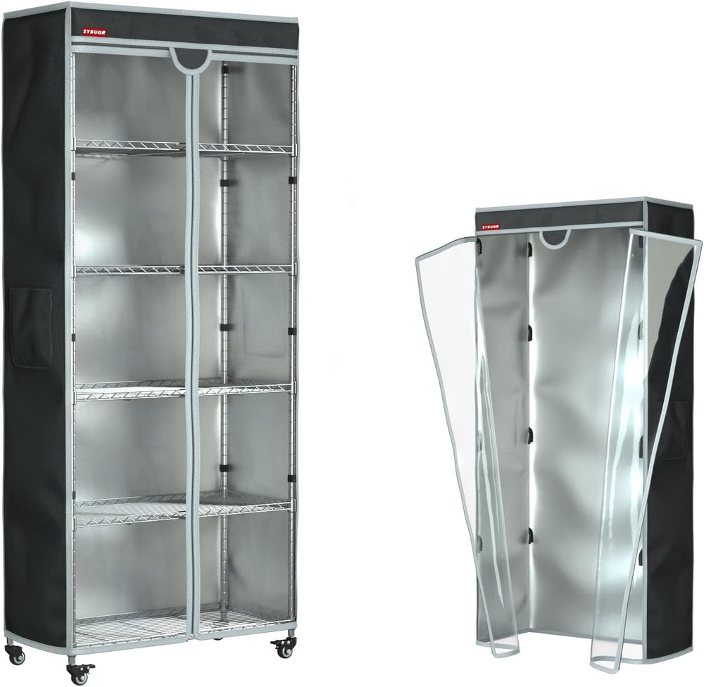 Shelf Cover Wire Shelving Rack Dust Cover, Fits 36"Wx14"Dx54"H