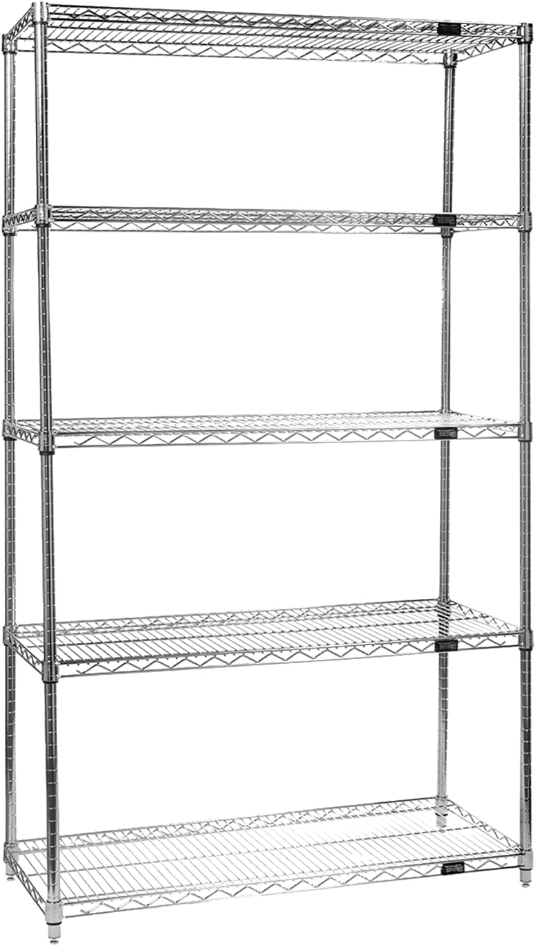 Quantum Storage Systems WR74-1842C Starter Kit Wire Shelves Chrome 4 Shelves ...