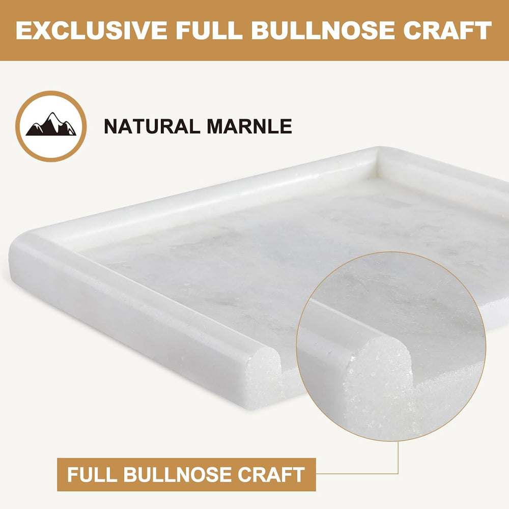 African Natural Marble Tray, 12"x7" Coffee Table Vanity/Decorative ...