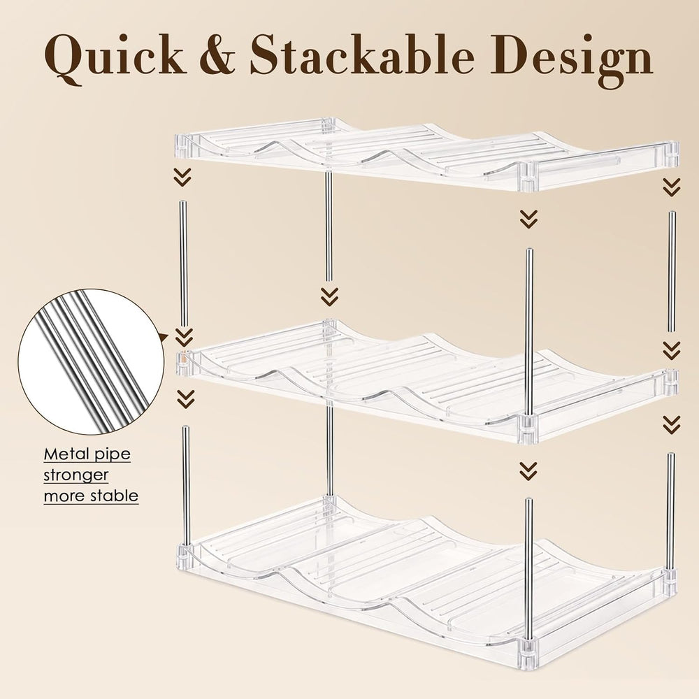 DOITOOL 3-tier Tumbler Organizer Set Water Bottle Organizer