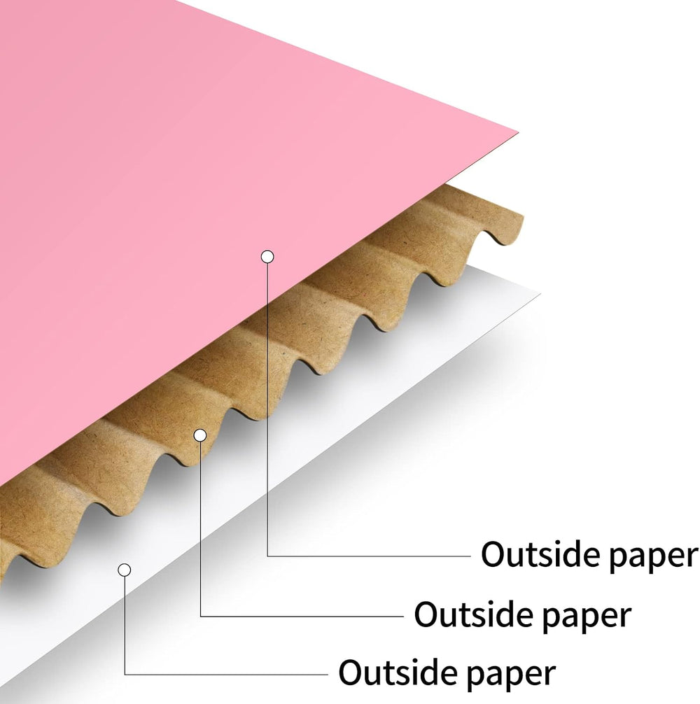 Spakon 50 Packs Shipping Boxes, Cardboard, Pink, 9 x 6 x 2.36 Inches
