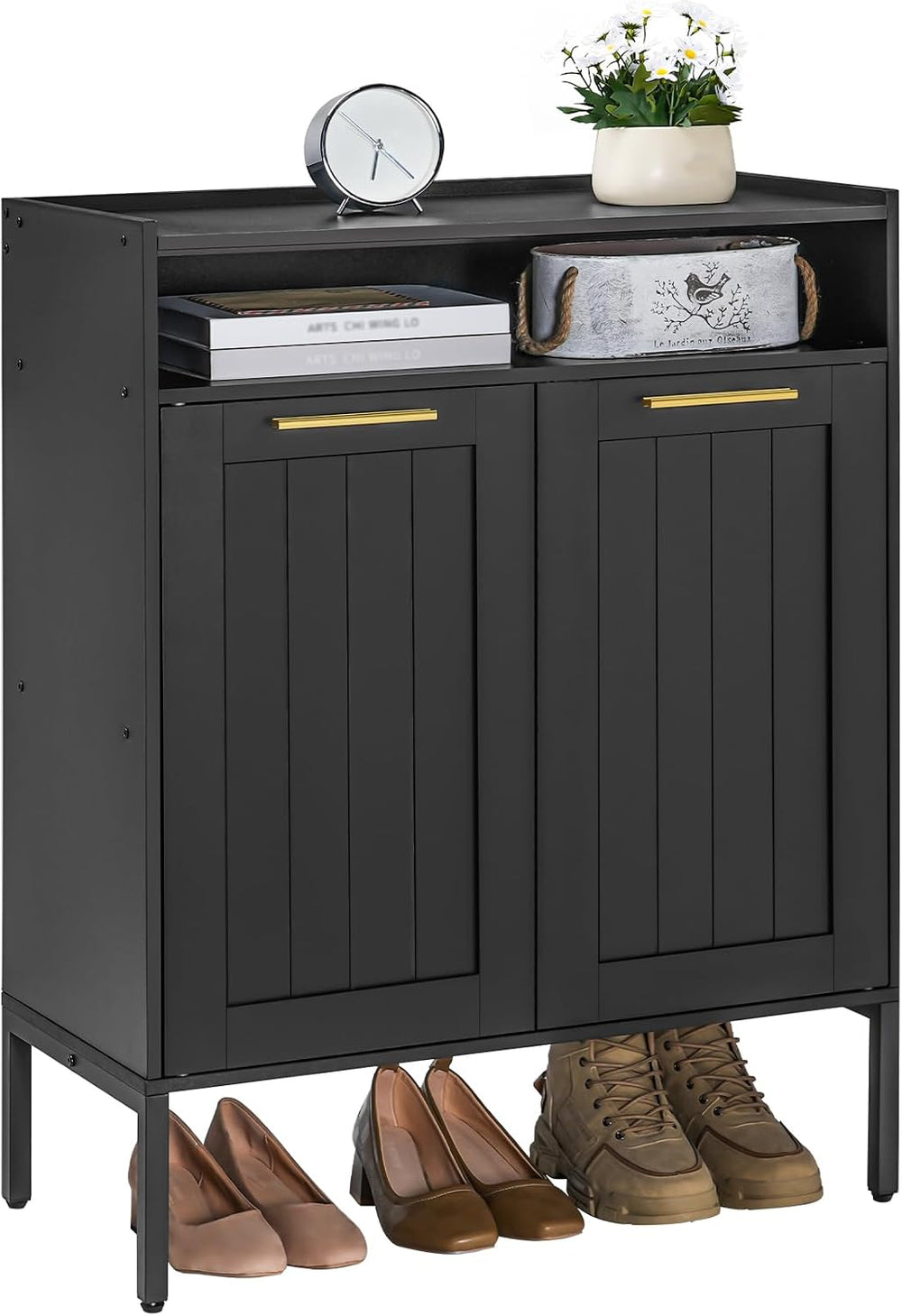 HOOBRO Shoe Cabinet, 6-Tier Shoe Storage Cabinet, Shoe Organizer Cabinet with...