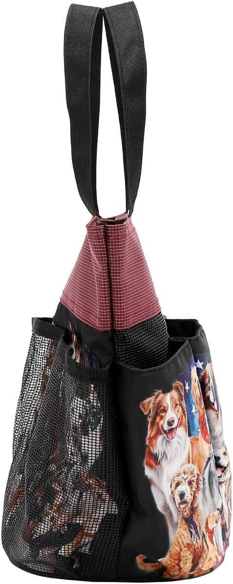 Nicole Lee Fashion Caddy Organizer Bag, 6 Pockets, Polyester, Meshed