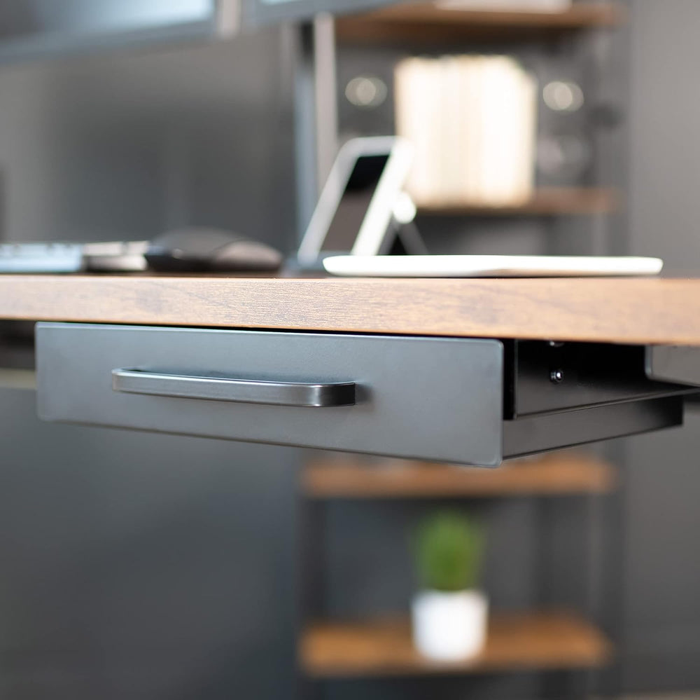 VIVO Black 13 x 9 in Under Desk Storage Drawer, DESK-DR1H-B