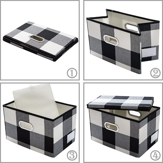 PRANDOM Large Collapsible Storage Bins