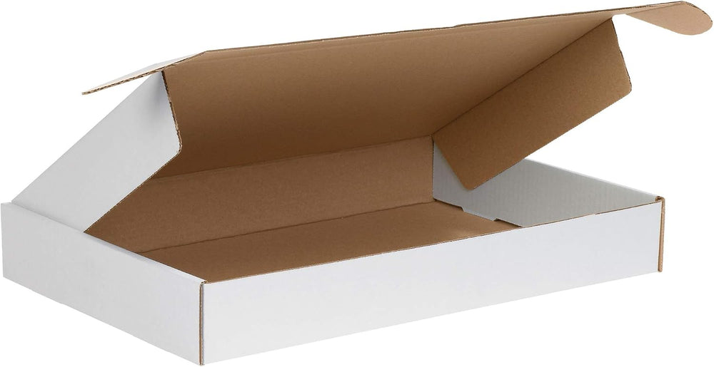 Box USA 18 Deluxe Shipping Boxes 18L x 12W x 2H, 50-Pack - White Box Mailers ...