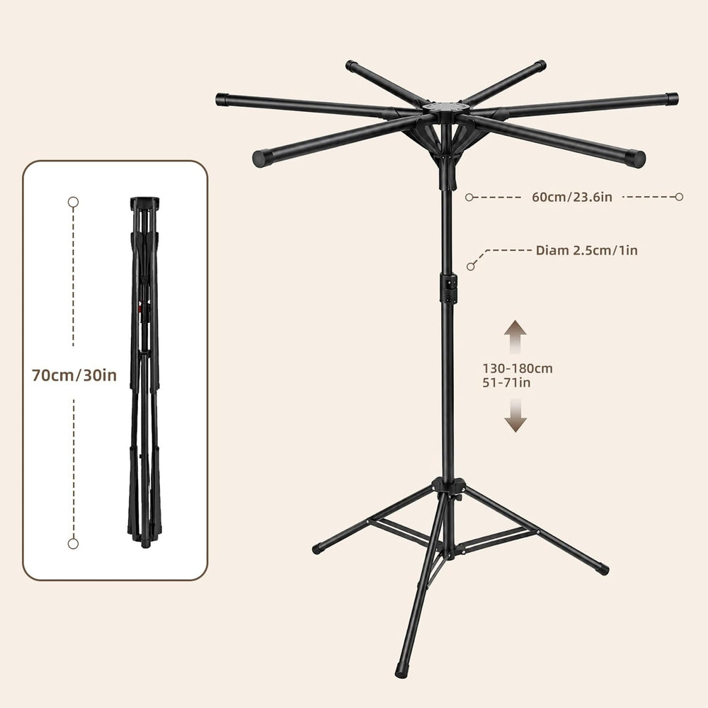 Metal Pool Towel Stand, Foldable Outdoor Towel & Swim Gear Storage Rack