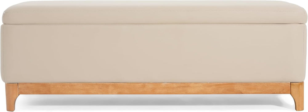 Christopher Knight Home Nesley Upholstered Ottoman with Storage for Living Ro...