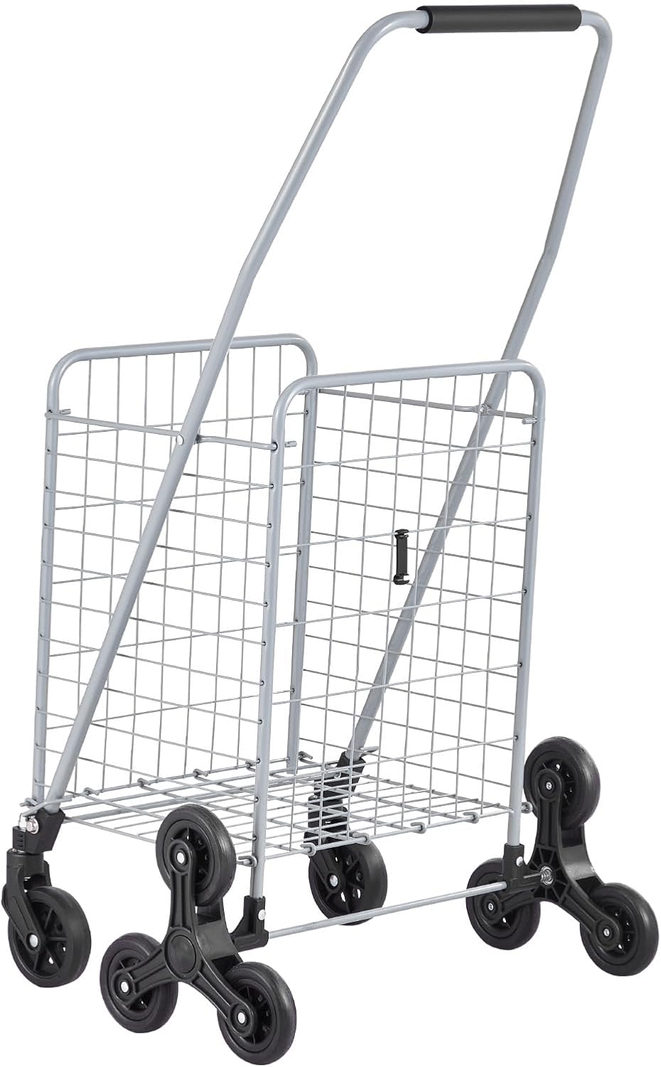 VEVOR Grocery Shopping Cart, 45L Stair Climbing Shopping Cart with 360° Rolli...