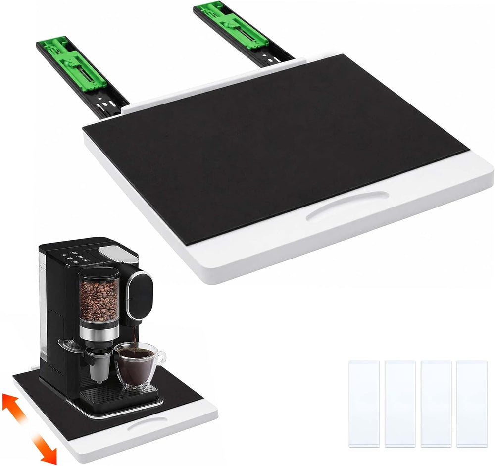 MinBoo Bamboo Appliance Slider,Sliding Tray for Coffee Maker, Kitchen Counter...