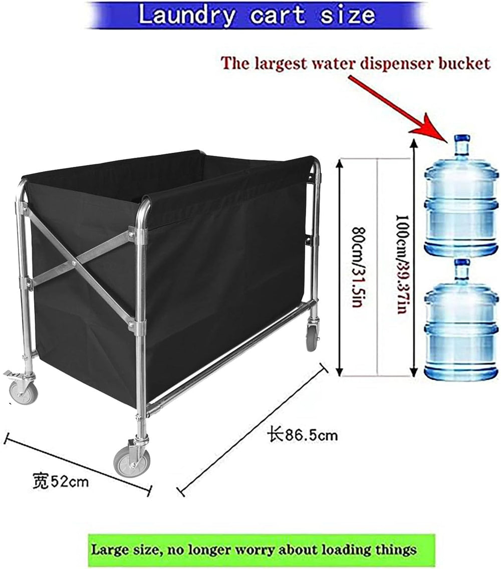 Industrial Collapsible Laundry Cart with Wheel 12 Bushel (400l)