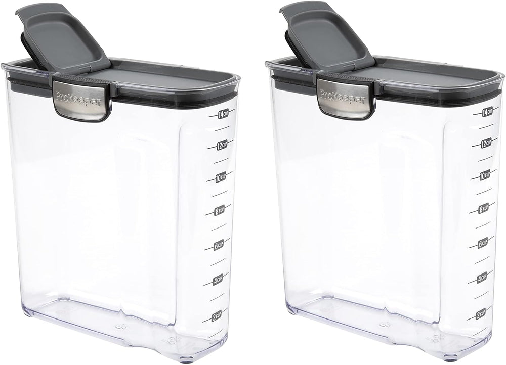 Progressive International ProKeeper+ Clear Plastic Airtight Food Baker's ...