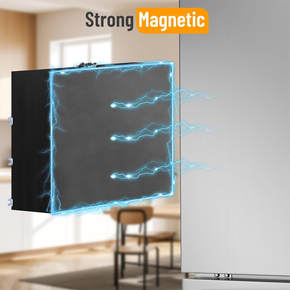 Allinside Magnetic Plastic Wrap Dispenser with Cutter, 3 in 1 Refrigerator Ba...
