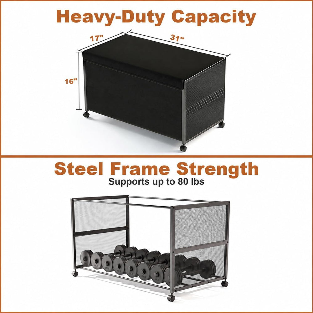 Fokyfok 2Pack Under Bed Storage Containers,16 inch Height,31 inch Long