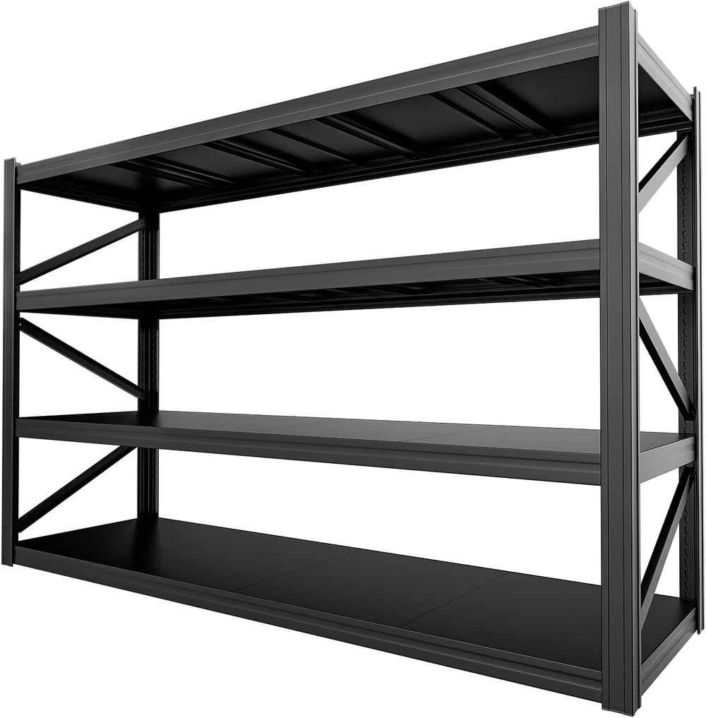 4-Tier Heavy Duty Garage Shelving, 8,000 lbs Capacity Adjustable Metal Storag...
