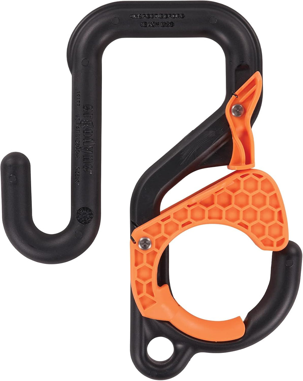 Ergodyne Squids 3178 Locking Aerial Bucket Hook with Tethering Point, Fits 3&...