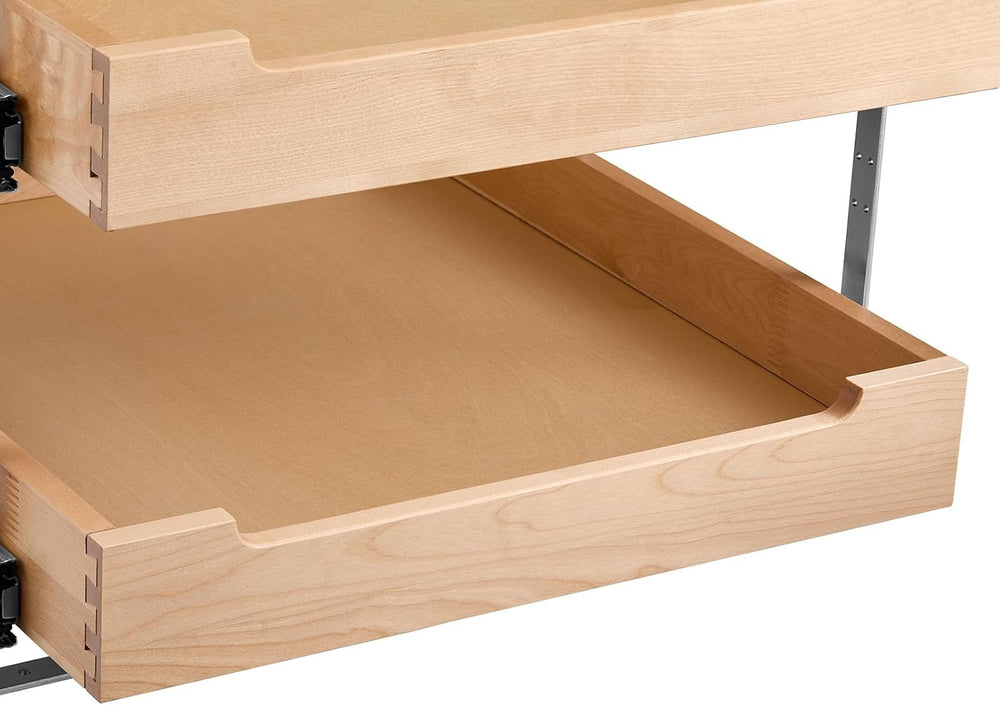 VEVOR 2 Tier Pull Out Cabinet Organizer, 20" W x 21" D Cabinet Draw...