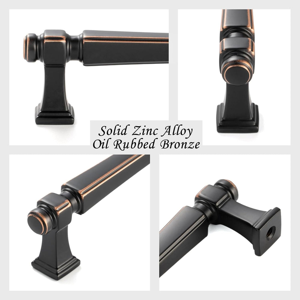 5 Inch Oil Rubbed Bronze Cabinet Pulls 10 Pack French Style P2501
