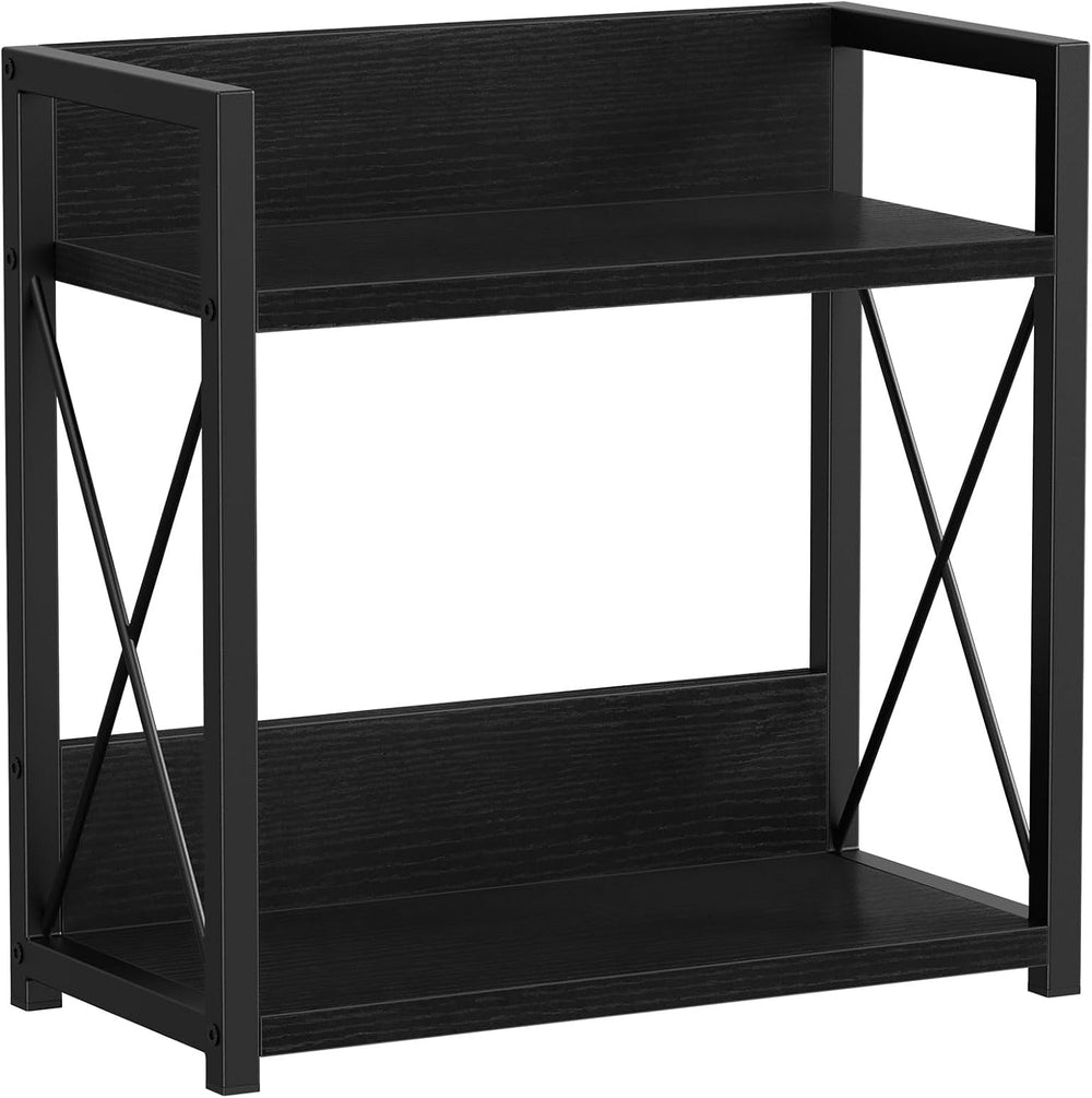 Giikin Kitchen Countertop Organizer, 2 Tier Coffee Bar Organizer, Black Spice...