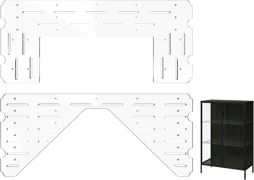 LUVCOSY Acrylic Shelf Compatible with Rudsta Wide Cabinet - 8mm Thick, Clear ...