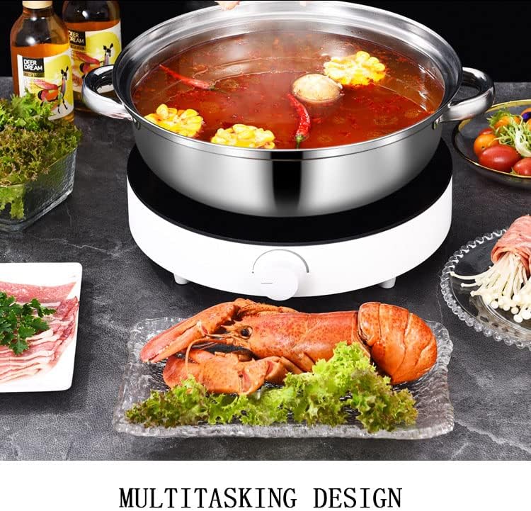 Steamer Pot for Cooking 11 inch Stainless Steel, 3-tier Multipurpose 18/8 Sta...
