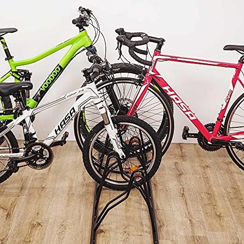 CyclingDeal Bicycle Floor Parking Rack Stand - for Mountain MTB Road Bike - I...