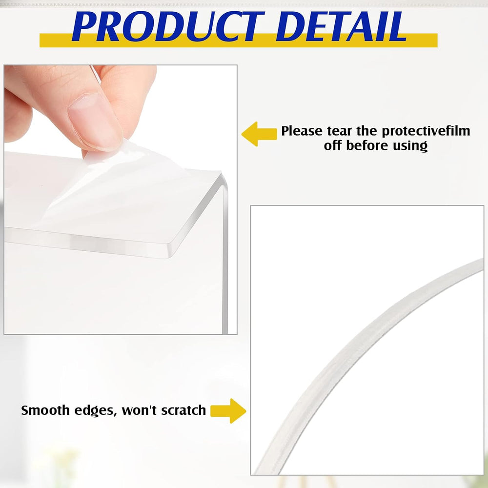 Treela 30 Pack Floating Shoe Display Shelf for Closet Acrylic Clear Shoe Wall...