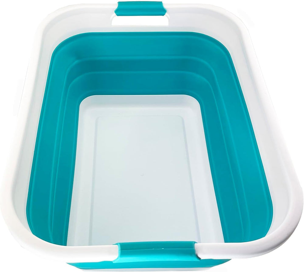 SAMMART 41L (10.8 gallons) Collapsible Plastic Laundry Washing Tub/Basket-Fol...