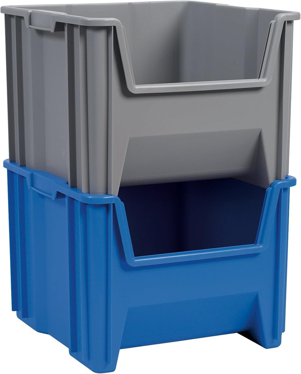 Akro-Mils 13018 Stak-N-Store Heavy Duty Stackable Open Front Plastic Storage ...