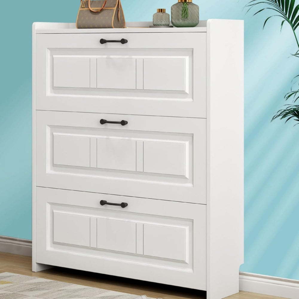 Shoe Cabinet with 3 Flip Drawers, Shoe Cabinet Storage for Entryway, Vertical...