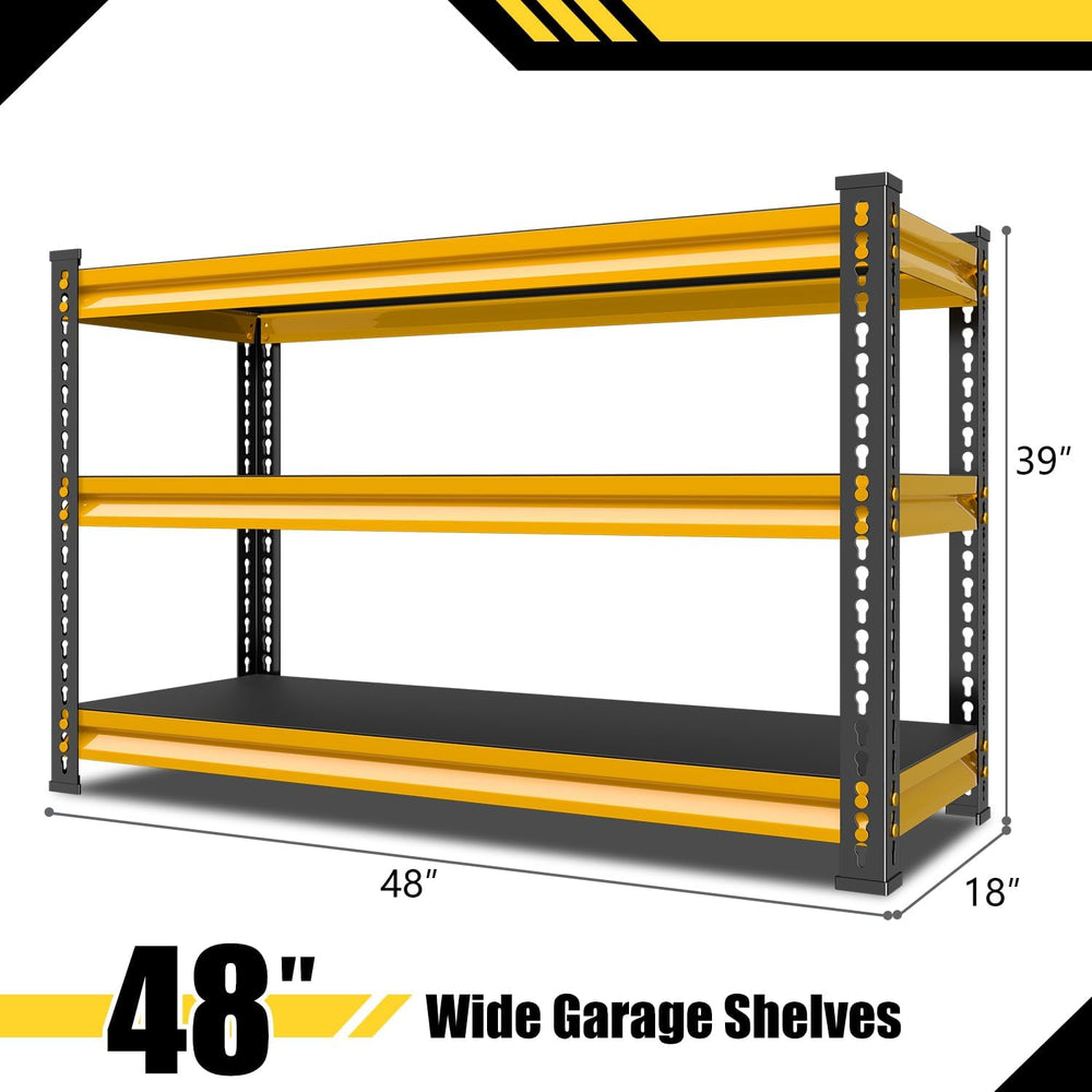 Metal Garage Shelving Heavy Duty, 1530LBS Loads Garage Storage Shelves, 48”W ...