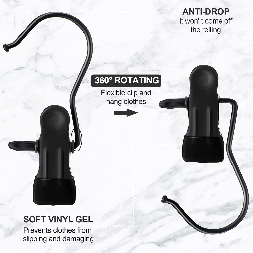 100 Pieces Boot Hangers for Closet Laundry Hooks Hanging Clips Boot Hangers H...