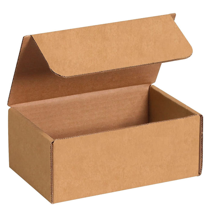 Aviditi Brown Kraft Literature Mailing Boxes, 9 x 7 1/2 x 3 Inches, Pack of 50, Crush-Proof, For Shipping, Mailing and Storing