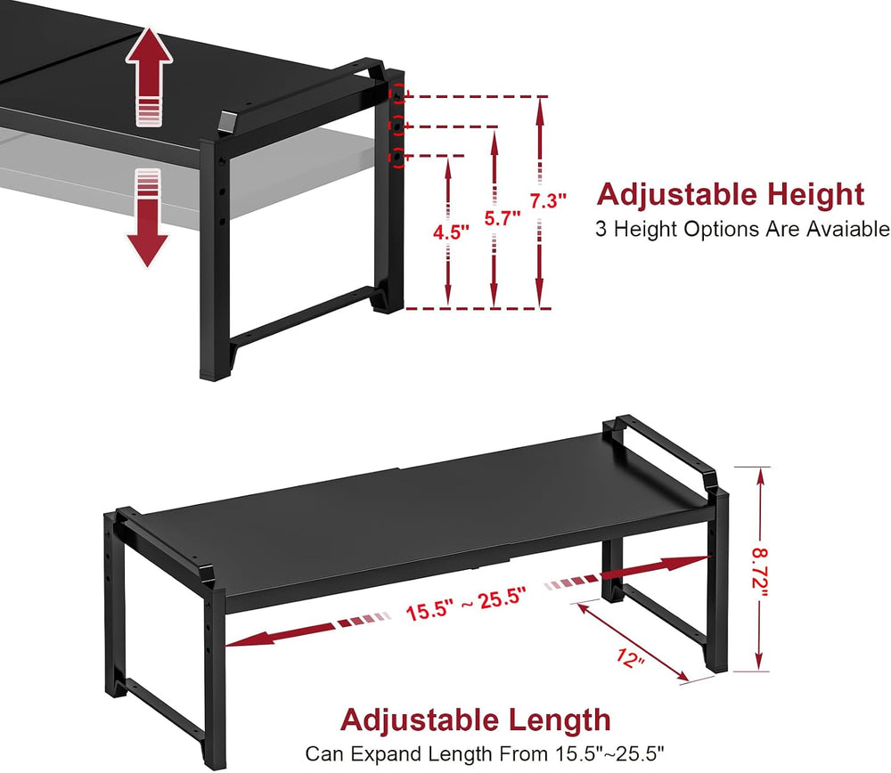 X-cosrack 12" Wide 100LBS Loading-Bearing Heavy Duty Kitchen Storage She...
