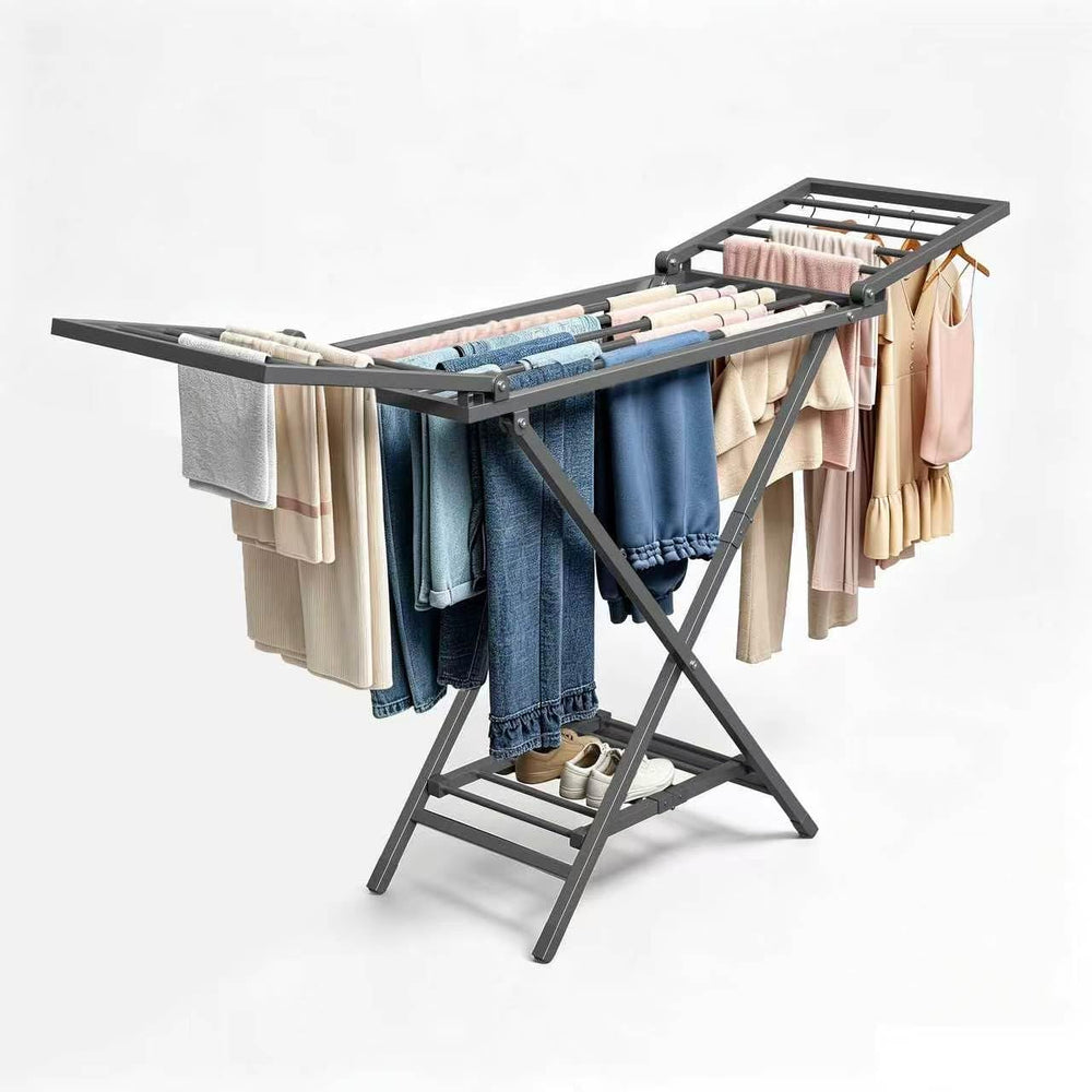 Clothes Drying Rack Heavy Duty, Foldable Laundry Dryer Stand for Clothing &am...