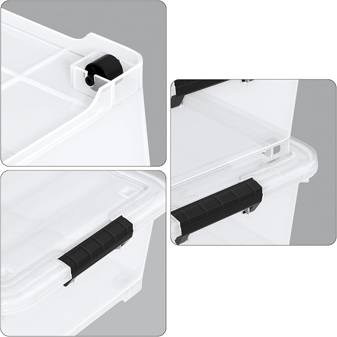 25 Quart Clear Under Bed Storage Container