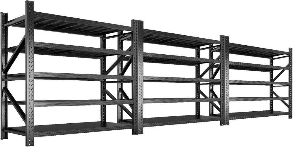 JBLCC 8000LBS Garage Shelving Heavy Duty 63" W Storage Shelves 5-Tier Ad...