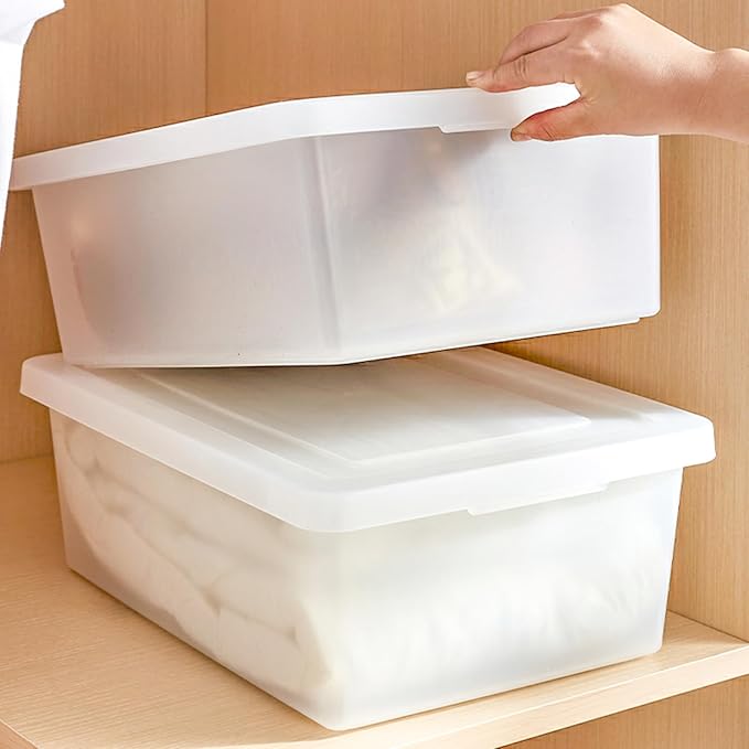 15 Quart Stackable Plastic Storage Bins
