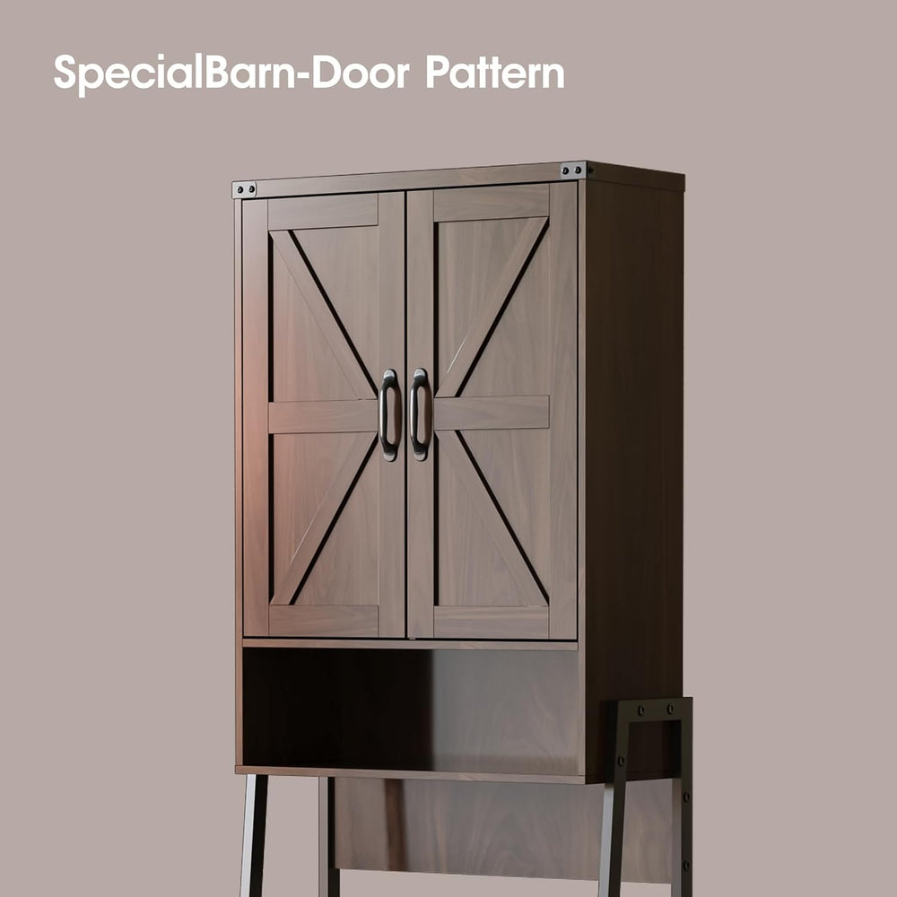 Vabches Over The Toilet Storage Cabinet with 2-Door Design Bathroom Organizer...