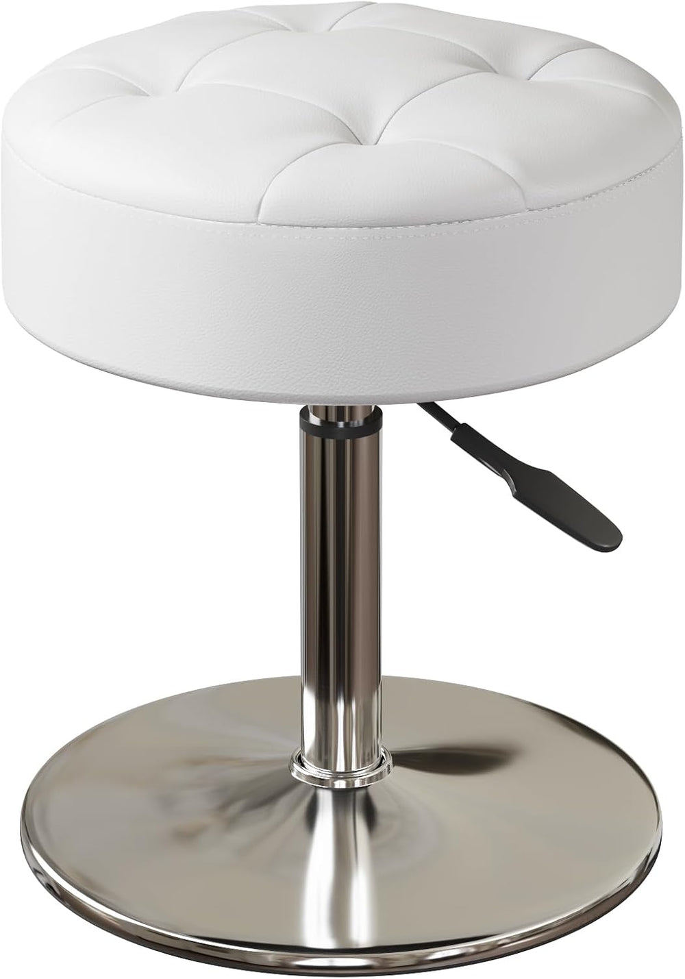 Youtanic Vanity Stool with Adjustable Height, 360°Swivel Ottoman Chair for Ad...