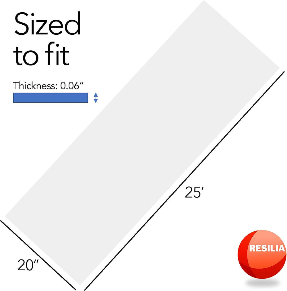 RESILIA Closet Shelf Liner for Wire Shelving – 20" Wide x 25' Long H...