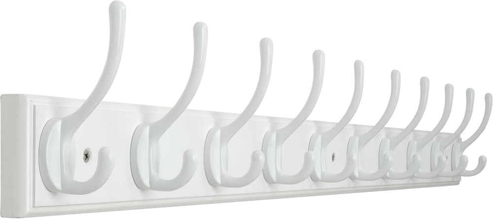 WEBI Coat Rack Wall Mount,10 Hooks,38 1/4" Long,Coat Hooks Wall Mounted,...