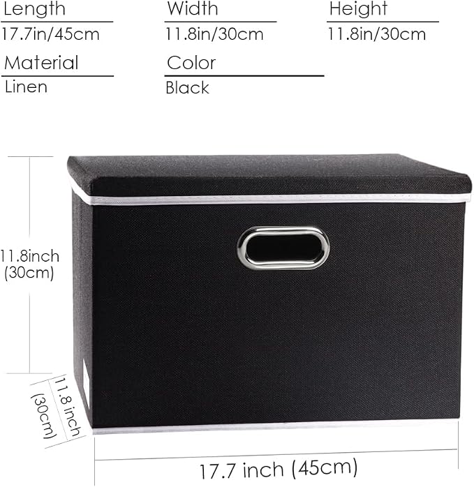 PRANDOM Large Foldable Storage Boxes