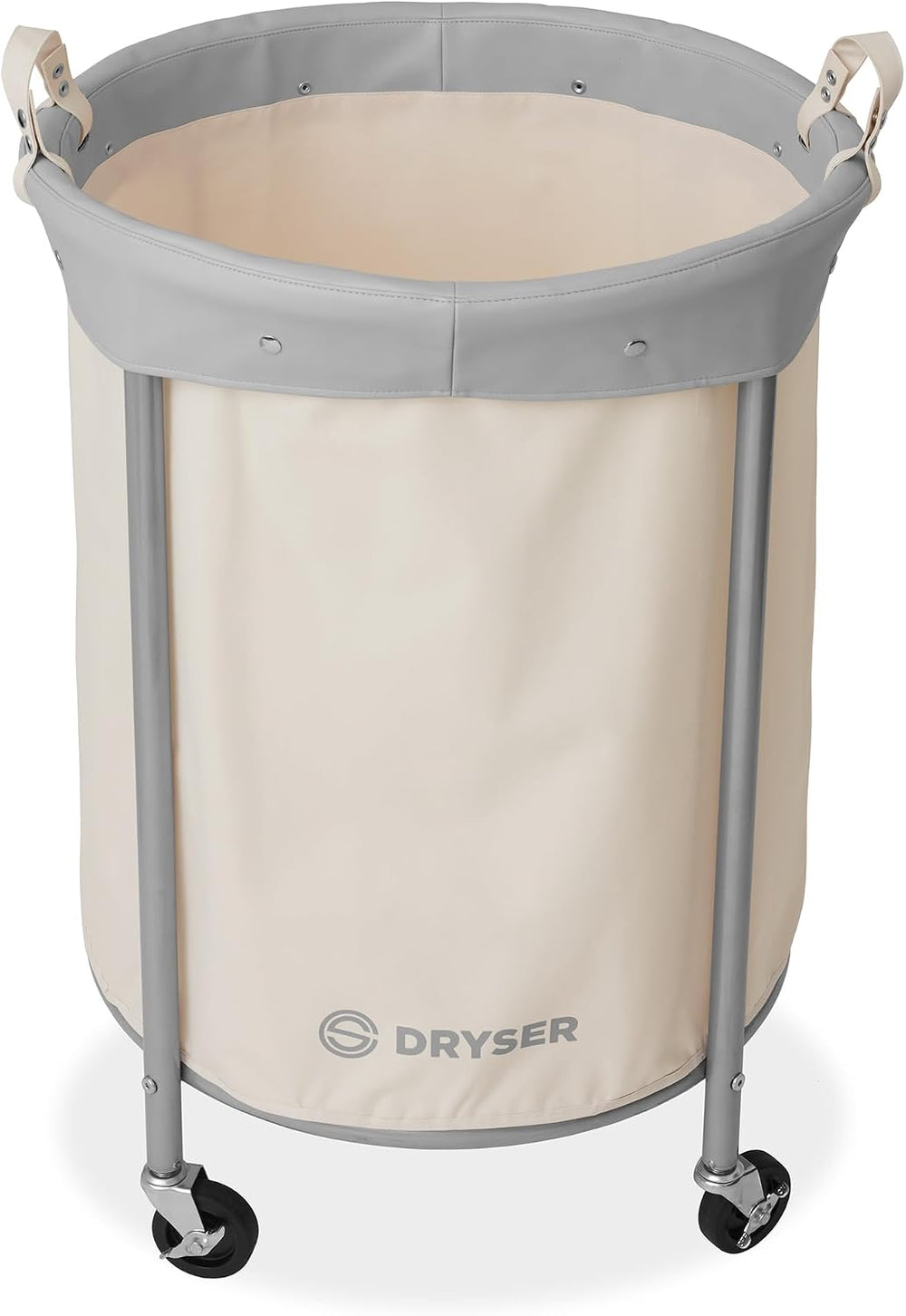 Dryser Laundry Basket with Wheels, 65 Gal. Commercial Round Rolling Laundry H...