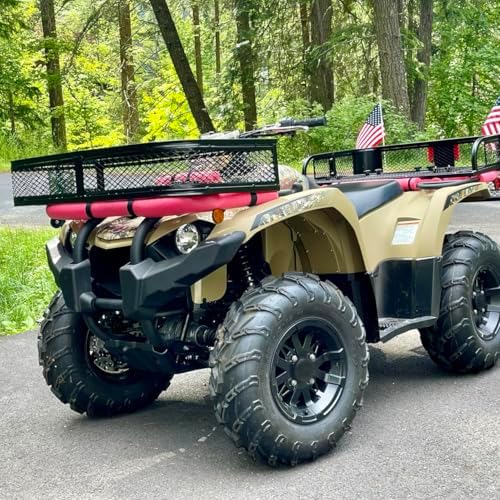 ORCISH Heavy Duty ATV Front Cargo Basket, Steel Mesh Rack with Mounting Kit